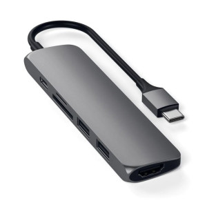 Satechi Slim Type-C V2 Adapter Podróżny USB-C USB-C, 2x USB-A, 4K HDMI