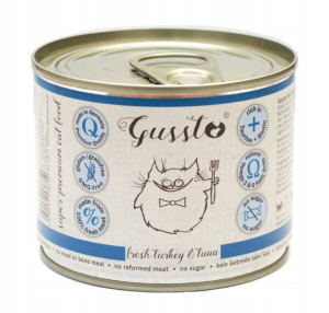 Gussto Fresh Turkey Tuna 200g Indyk z Tuńczykiem