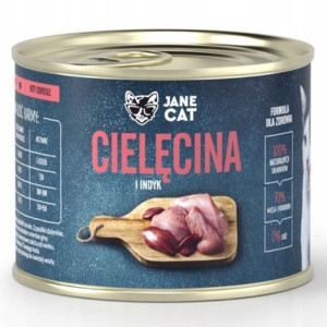 Jane Cat. Cielęcina i indyk 200 g