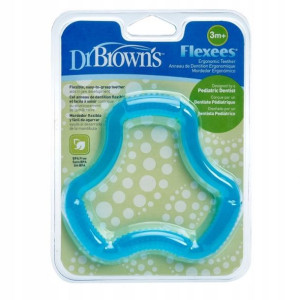 Gryzak Dr Brown's Silikon Niebieski 3m+ Elastyczny