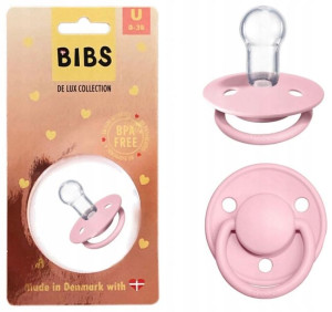 Bibs Smoczek Uspokajający Pink Delux One Size