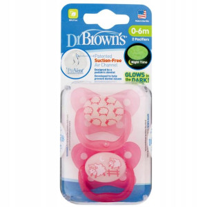 Dr Brown Smoczek Prevent 0-6m Świecący W Nocy Girl