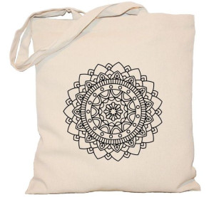 Torba płócienna 240g MANDALA z mandalą