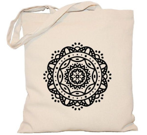 Torba płócienna 240g MANDALA z mandalą