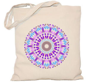 Torba płócienna 240g MANDALA z kolorową mandalą