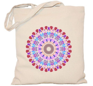 Torba płócienna 240g MANDALA z kolorową mandalą