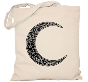 Torba płócienna 240g MANDALA księżyc