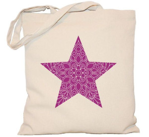 Torba płócienna 240g MANDALA mandala gwiazda