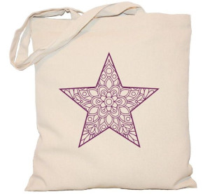 Torba płócienna 240g MANDALA mandala gwiazda