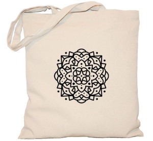 Torba płócienna 240g MANDALA z mandalą