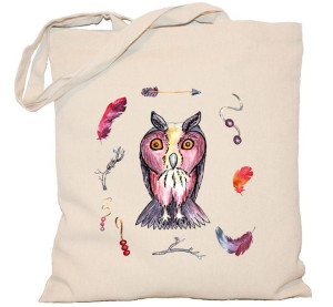 Torba PŁÓCIENNA 240G Sowa Boho