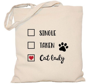 Torba PŁÓCIENNA 240G z kotem Cat Lady