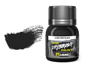 Farba akrylowa Black A.MIG0653 AMMO Mig
