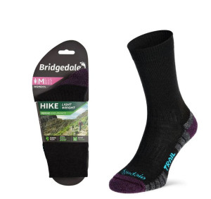 Skarpety Bridgedale HIKE LW END BO ORI LD blk/pu M