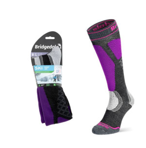 Skarpety Bridgedale SKI EASY ON END LD gra/prp L
