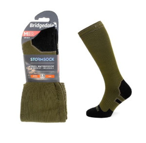Skarpety Bridgedale STORM SOCK HW KNEE oli/blk M