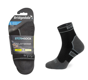 Skarpety Bridgedale STORM SOCK LW ANKLE blk/gry XL