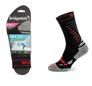 Skarpety Bridgedale SKI RACE MERINO E LD blk/sto L