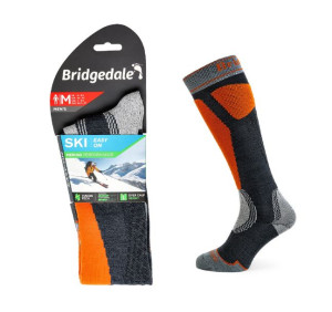 Skarpety Bridgedale SKI EASY ON END gun/orang XL