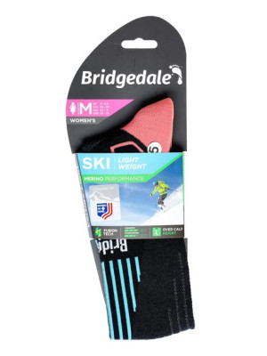 Skarpety Bridgedale SKI LW END P LD blk/coral S