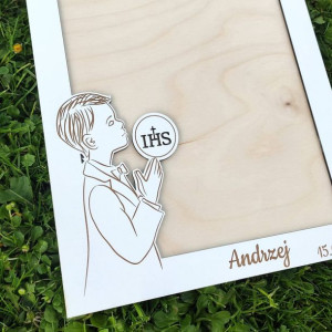 Personalizowana Pamiątka Pierwszej Komunii Świętej, Księga Gości RAMKA XXL