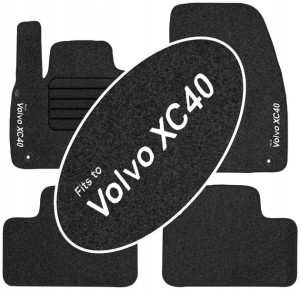 Volvo XC40 2018- Welurowe z NAPISEM