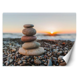 fototapeta, kamienie na plaży - 100x70