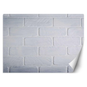 fototapeta, mur z białych cegieł - 250x175