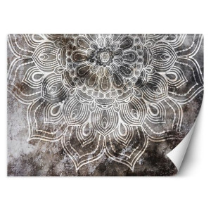 fototapeta, szara mandala - 254x184