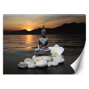 fototapeta, budda na tle jeziora - 150x105