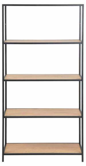 Furniture/bookcase/act/watty/oak+black/150x77x35