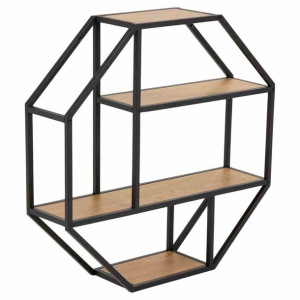Furniture/shelf/act/watty/oak+black/77x77x20