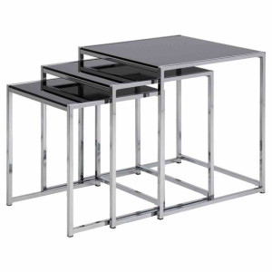 Nesttable/act/flosy/black/55x50x50