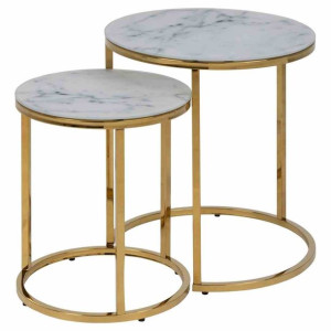 Nesttable/act/kimi/marblewhite+gold/r45