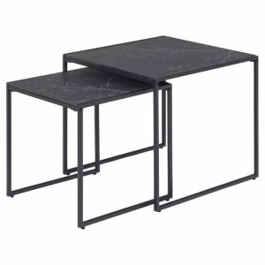 Nesttable/act/moderna/marbleblack/45x50x50