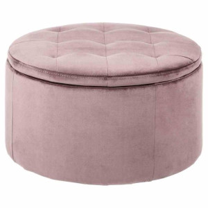 Smallseat/ottoman/act/worry/dustyrose