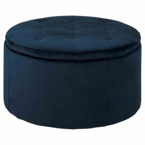 Smallseat/ottoman/act/worry/navyblue/35x60x60