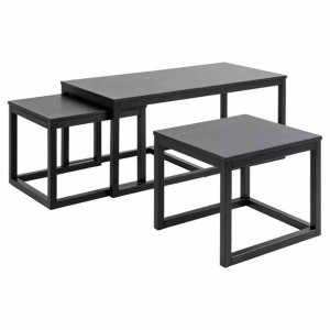 Table/coffe/act/doubly/oak+black/50x120x60
