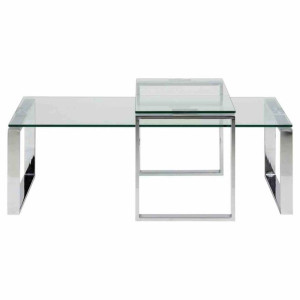 Table/coffe/act/rita/glass+chrome/cf