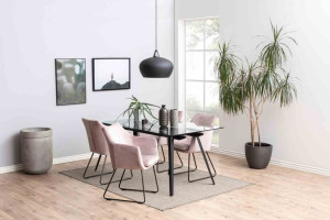 Table/dining/act/molle/glass+black/75x180x90