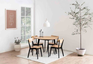 Table/dining/act/wax/oak+black