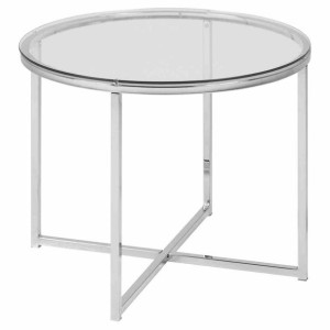 Table/side/act/flosy/clear+chrome/45x55x55