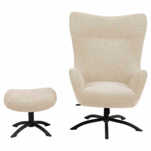 Armchair/recliner/act/waldena/cream+black