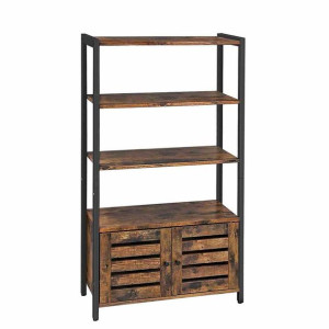 Bookcase/brown/black/70x30x121,5cm