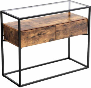 Consoletable/brown/black/100x40x80cm