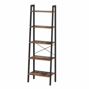 Laddershelves/brown/black/56x172x34cm