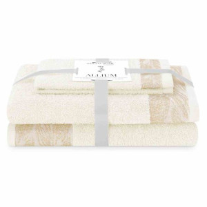 Towel/ah/allium/cream/set30x50+50x90+70x130
