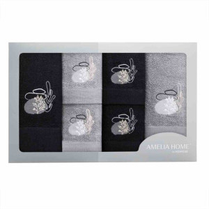 Towel/ah/trisi/bl+sil/set30x50/2+50x100/2+70x140/2