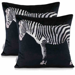 Cus/ah/nancy/zebra/black/45x45*2