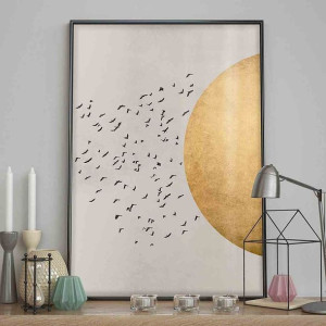 Poster/birds/silhouette/70x100